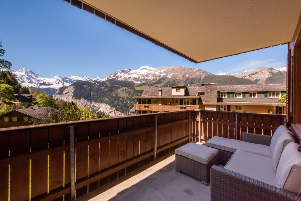 Roossi-Huus 3 Lägenhet Wengen Exteriör bild